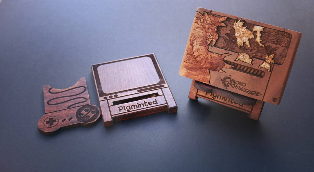 Custom wooden Super Nintendo / SNES Cartridge