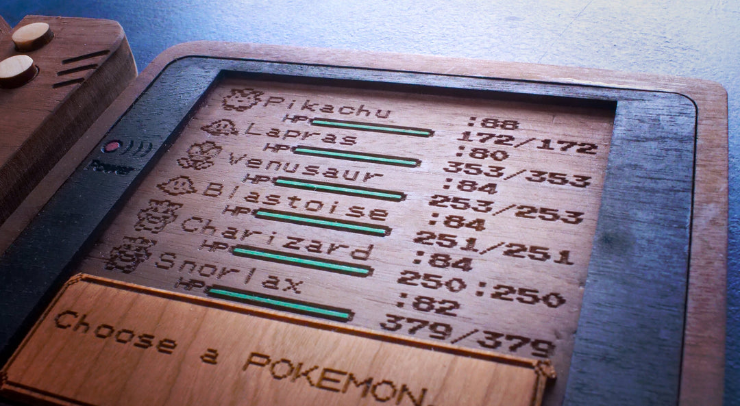 Custom Pokemon Red/Blue menu screen