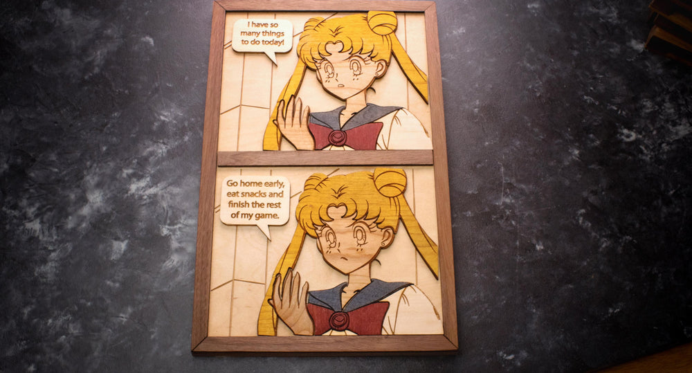 Wooden Sailor Moon Meme