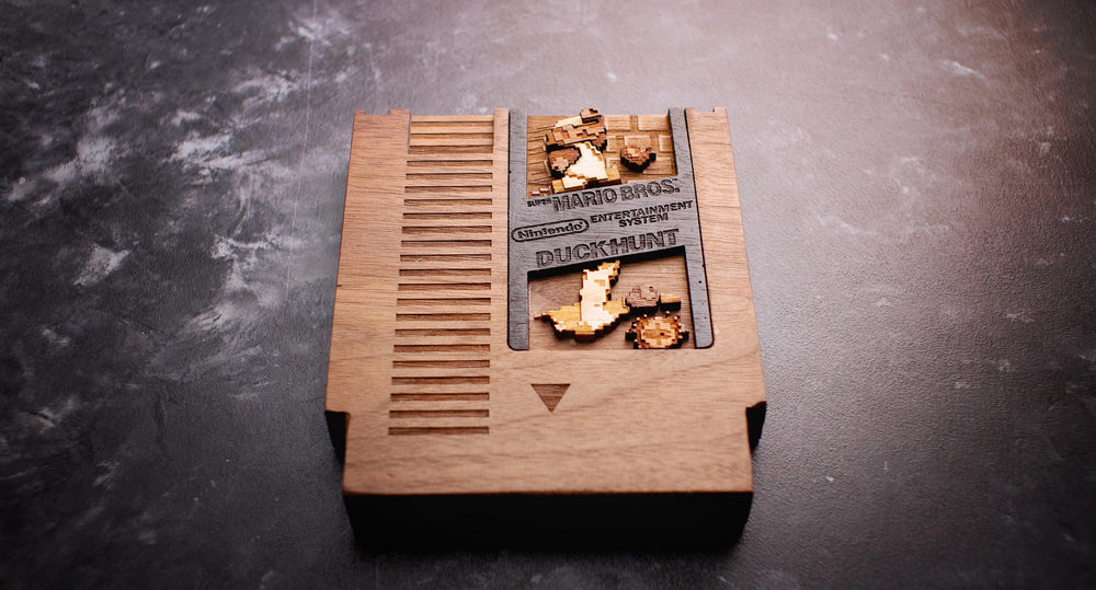 Mario Bros and Duck Hunt Cartridge Replica