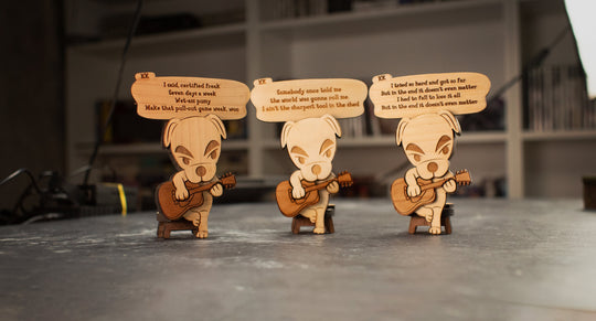 3D Wooden KK Slider with Custom Lyrics