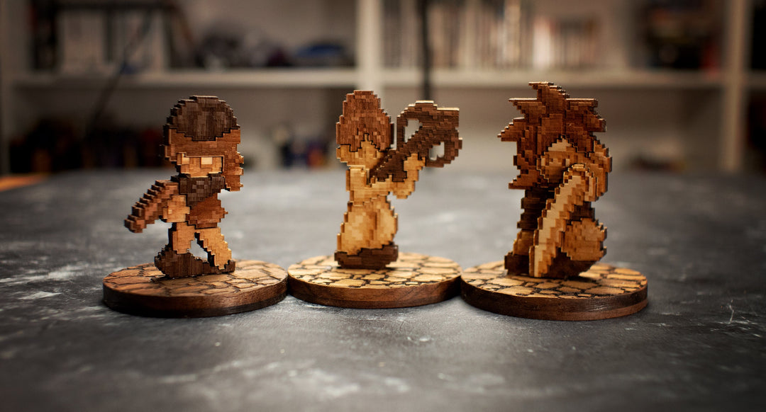3d Wooden Ayla from Chrono Trigger