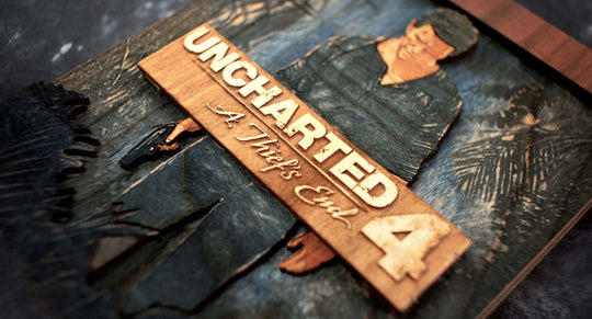 Uncharted 4 PS4 Cover Replica