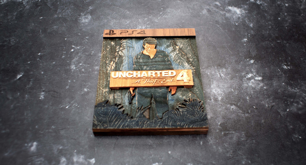 Uncharted 4 PS4 Cover Replica