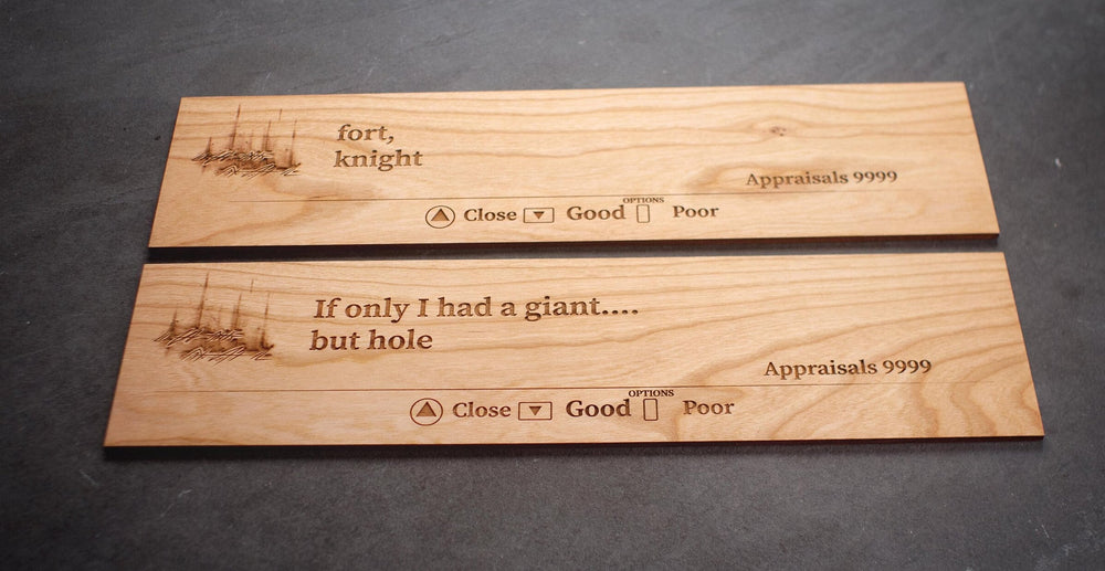 Custom Wooden Elden Ring Message