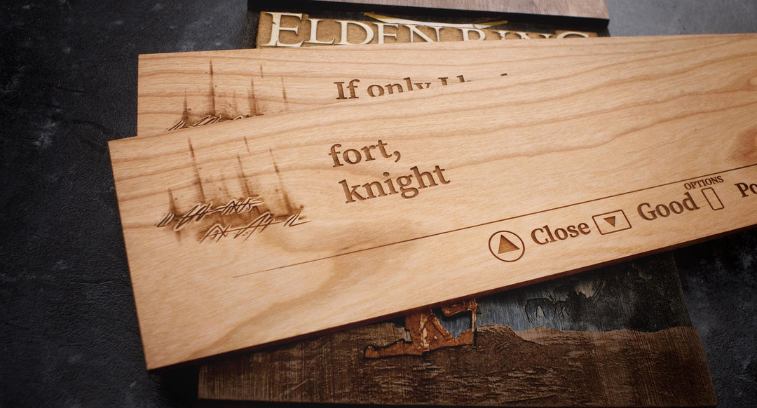 Custom Wooden Elden Ring Message