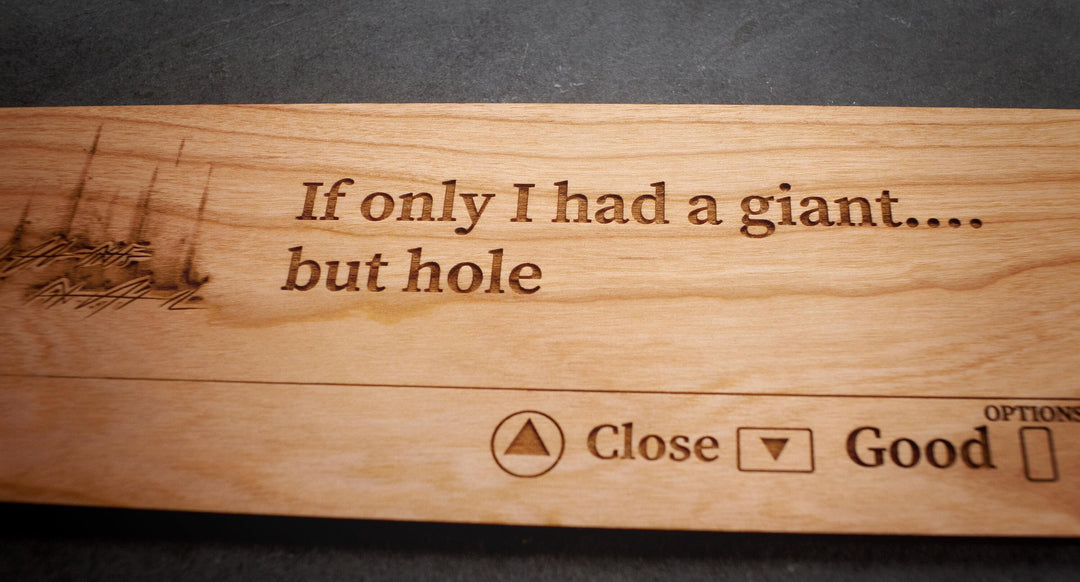 Custom Wooden Elden Ring Message